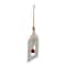 Rustic Wooden "JOY" with Bell Christmas Tag Ornament - 8" - Red and White